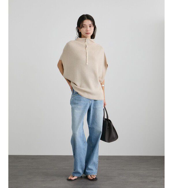 SALON adam et rope'「コットンシルクカシミヤ２WAYジレプルオーバー」|ニット・セーター|