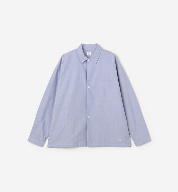 ORCIVAL「ORCIVAL | クラシックオクスフォード レギュラーカラーアウターシャツ MEN」|シャツ・ブラウス|BLUE