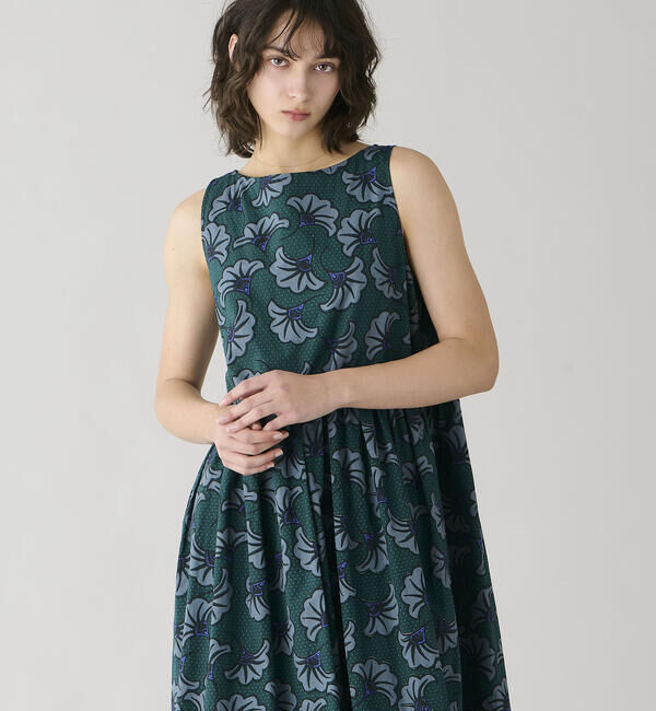 LE GLAZIK「LE GLAZIK | バティック ノースリーブワンピース WOMEN」|ワンピース|