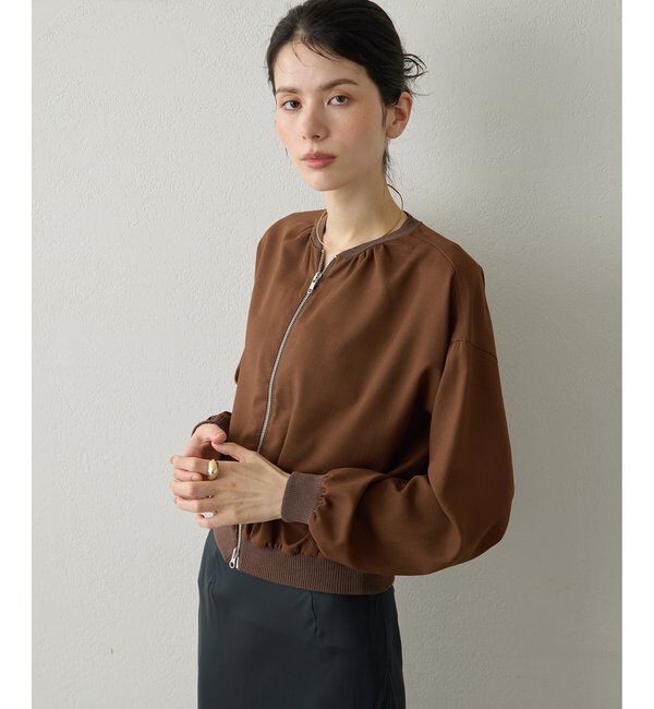 Drawing Numbers「【Drawing Numbers】ボイルZIPブルゾン」|シャツ・ブラウス|