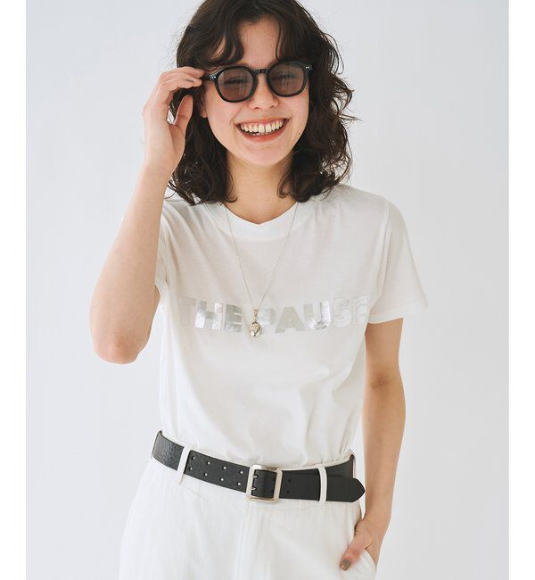 THE PAUSE「＜WEB限定＞【THE PAUSE】THE PAUSEメタリックTシャツ」|Tシャツ・カットソー|