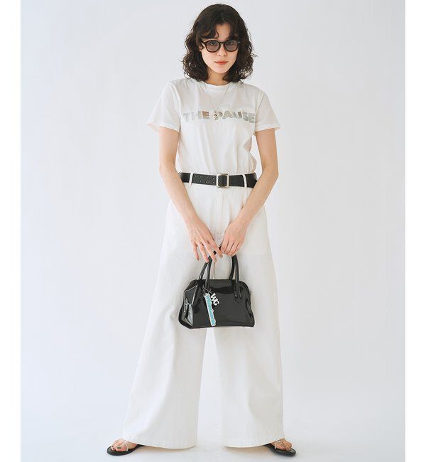 THE PAUSE「＜WEB限定＞【THE PAUSE】THE PAUSEメタリックTシャツ」|Tシャツ・カットソー|