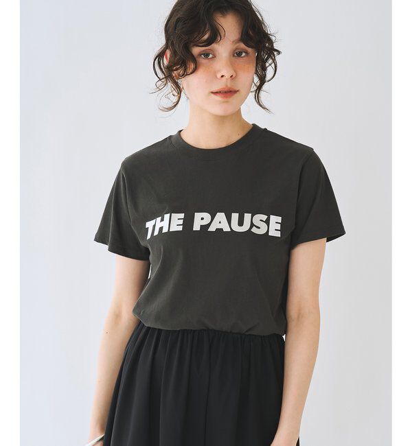 THE PAUSE「＜WEB限定＞【THE PAUSE】THE PAUSEメタリックTシャツ」|Tシャツ・カットソー|