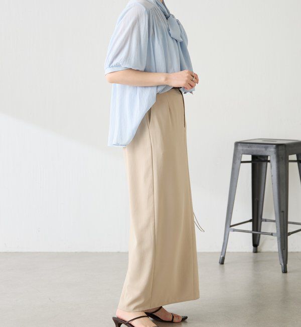  「強撚2WAYシアーボウタブラウス」|シャツ・ブラウス|