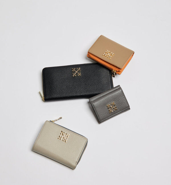  「モノグラムプレートラウンドジップウォレット」|財布|