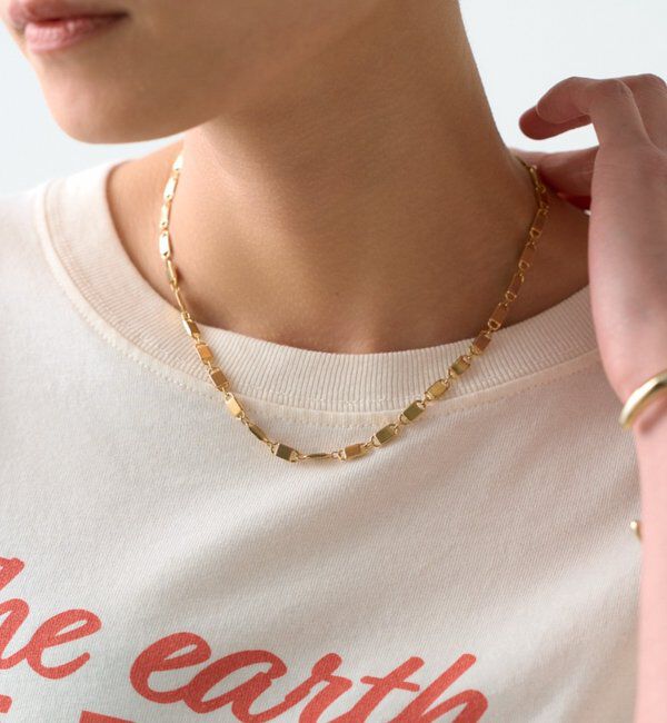  「【GALENA/ガレナ】タイルチェーンネックレス」|ネックレス|