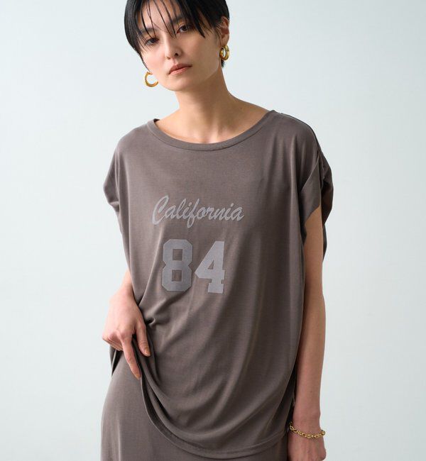  「ナンバリングフレンチT」|Tシャツ・カットソー|モカ