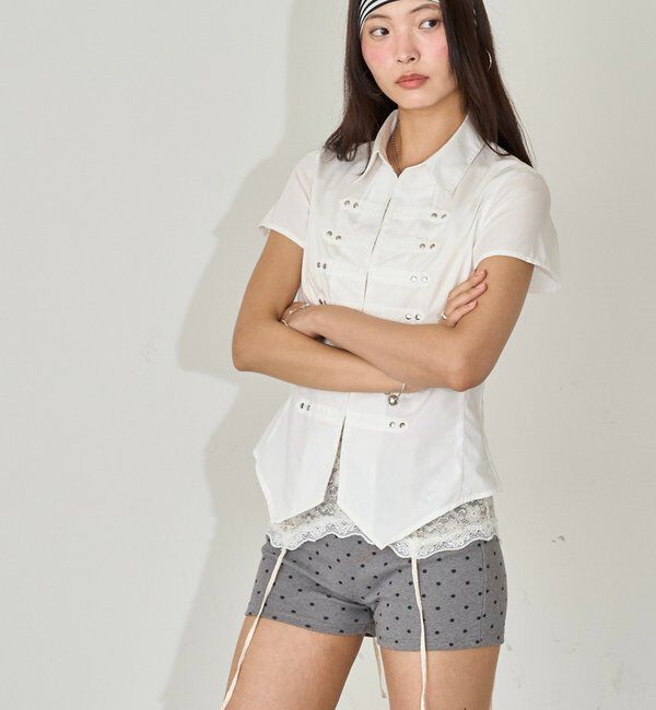  「【WEB限定】ナポレオンコンパクト半袖シャツ」|シャツ・ブラウス|