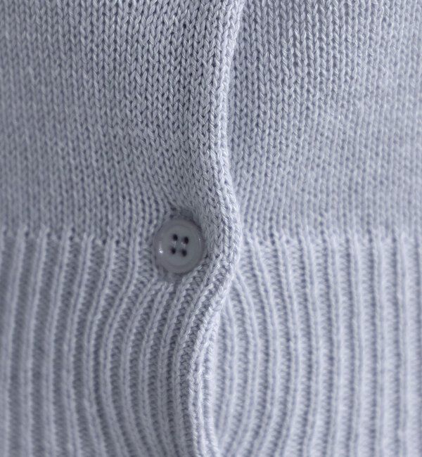  「ペーパーヤーン半袖パフニット」|カーディガン|