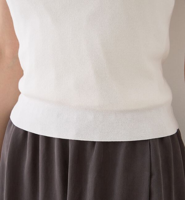 Rouge vif「テンセルコットン総針スクエアネックニットタンク」|キャミソール|