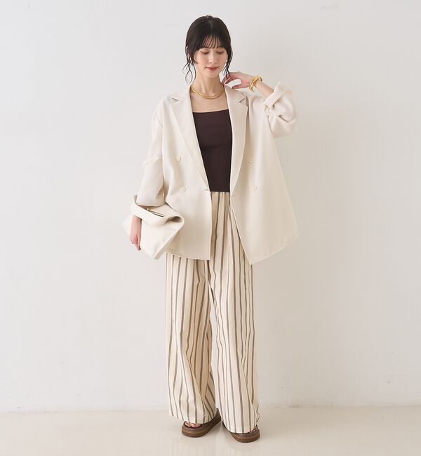 Rouge vif「テンセルコットン総針スクエアネックニットタンク」|キャミソール|