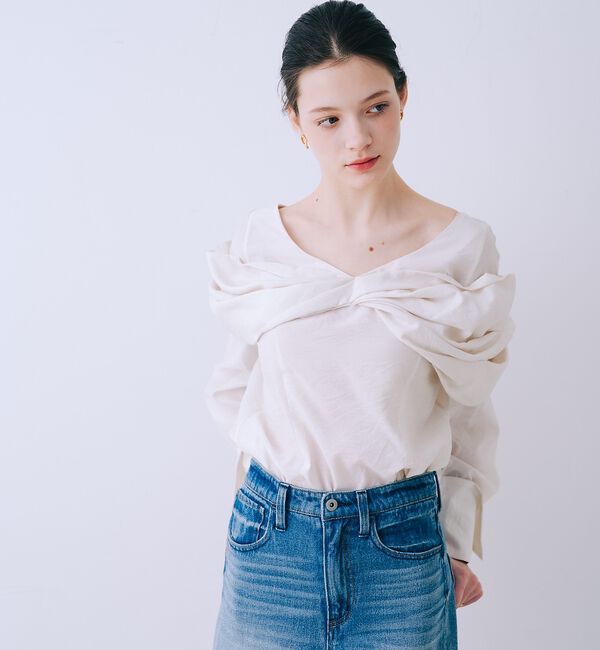 SELFIST「クロスリボンモチーフブラウス」|シャツ・ブラウス|