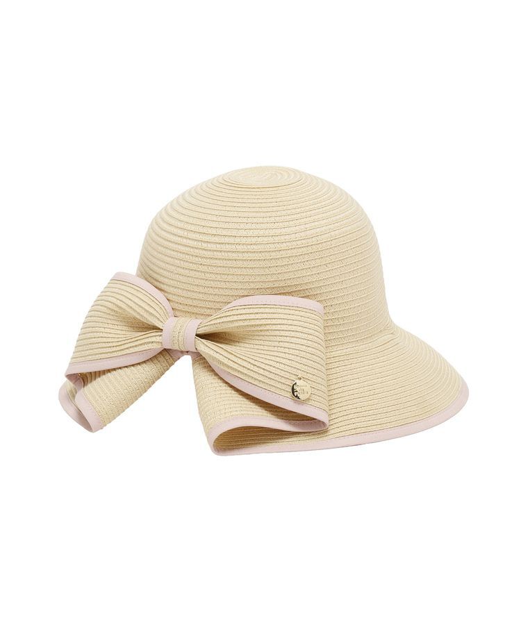 Maison de FLEUR「【手洗い可能】リボンスリットパイピングハット」|その他|