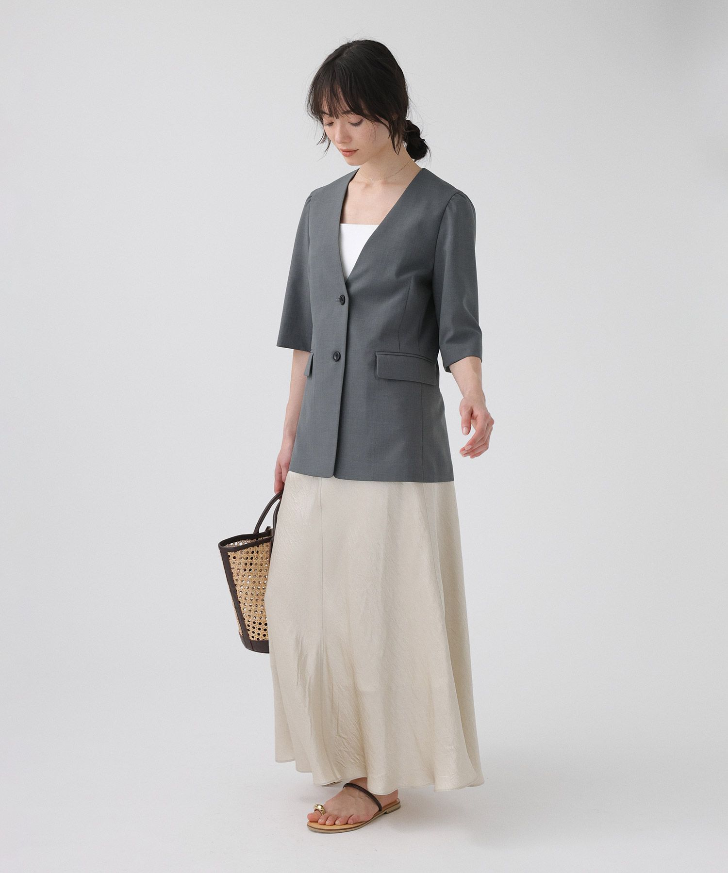 BABYLONE「ヴィンテージサテンスカート」|スカート|