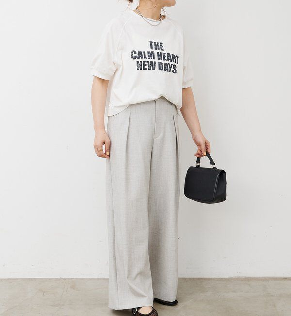  「【接触冷感】ストレートシルエットスラックスパンツ」|スラックス|