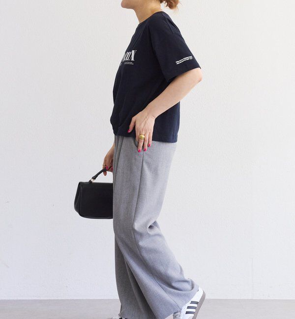  「【接触冷感】ストレートシルエットスラックスパンツ」|スラックス|