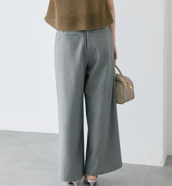  「【接触冷感】ストレートシルエットスラックスパンツ」|スラックス|