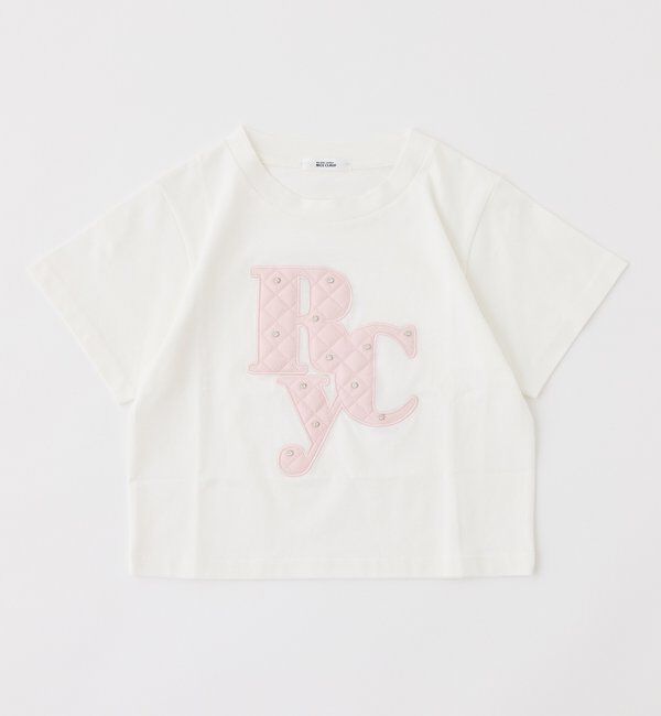  「ビジュー付ロゴアソートサスティナブルTシャツ」|プルオーバー|