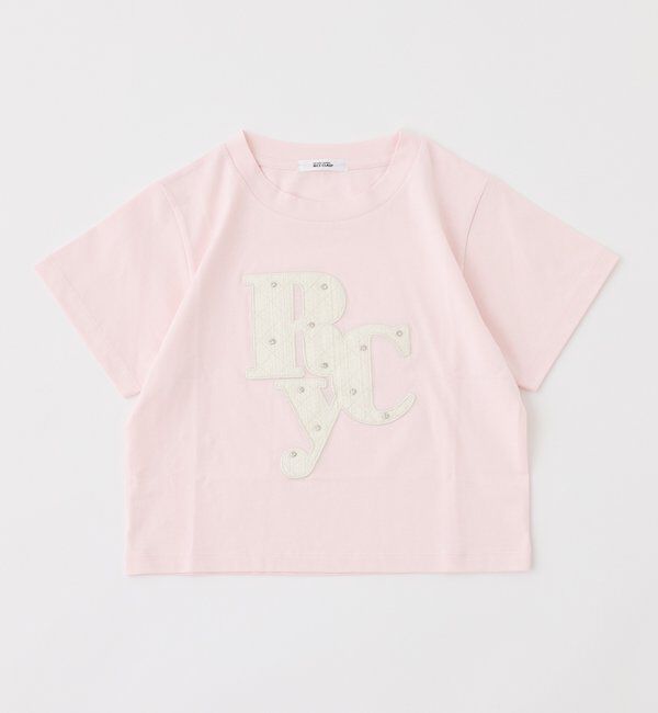  「ビジュー付ロゴアソートサスティナブルTシャツ」|プルオーバー|