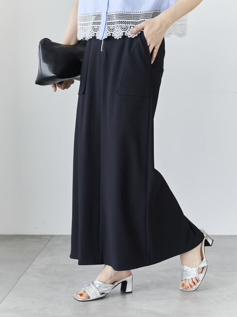 Te chichi「フロントZIPトリコットタイトスカート」|スカート|ブラック