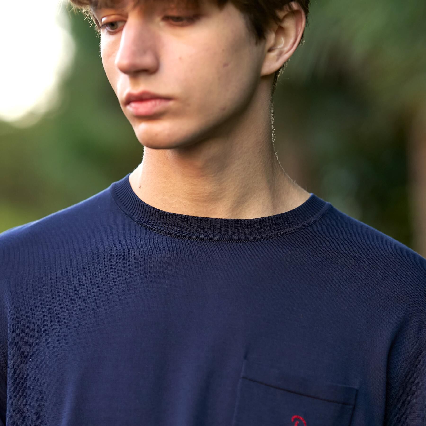 DRESSTERIOR「【ウォッシャブル】コットンシルク クルーニット」|ニット・セーター|