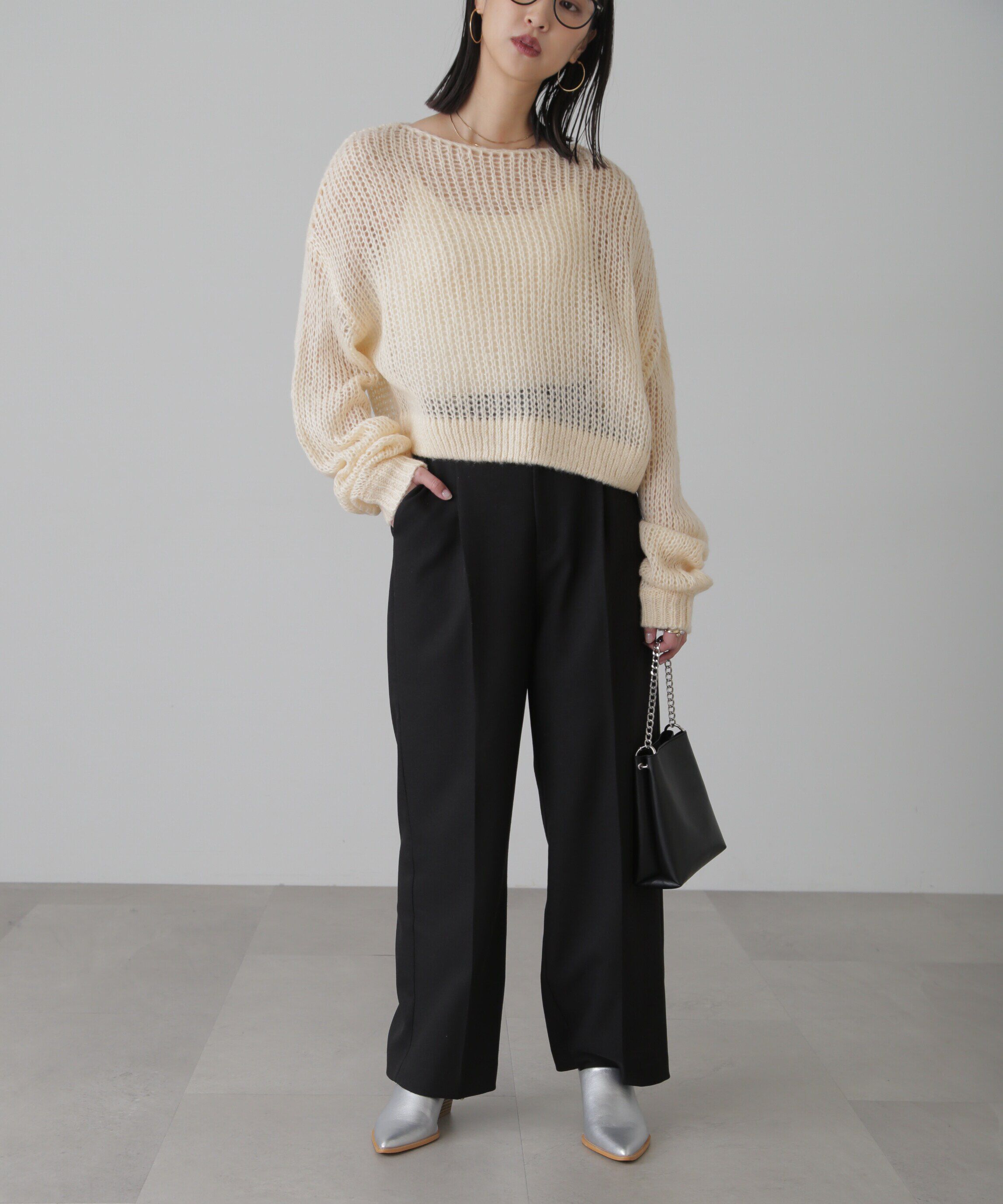  「シアーモヘヤライクニット」|ニット・セーター|