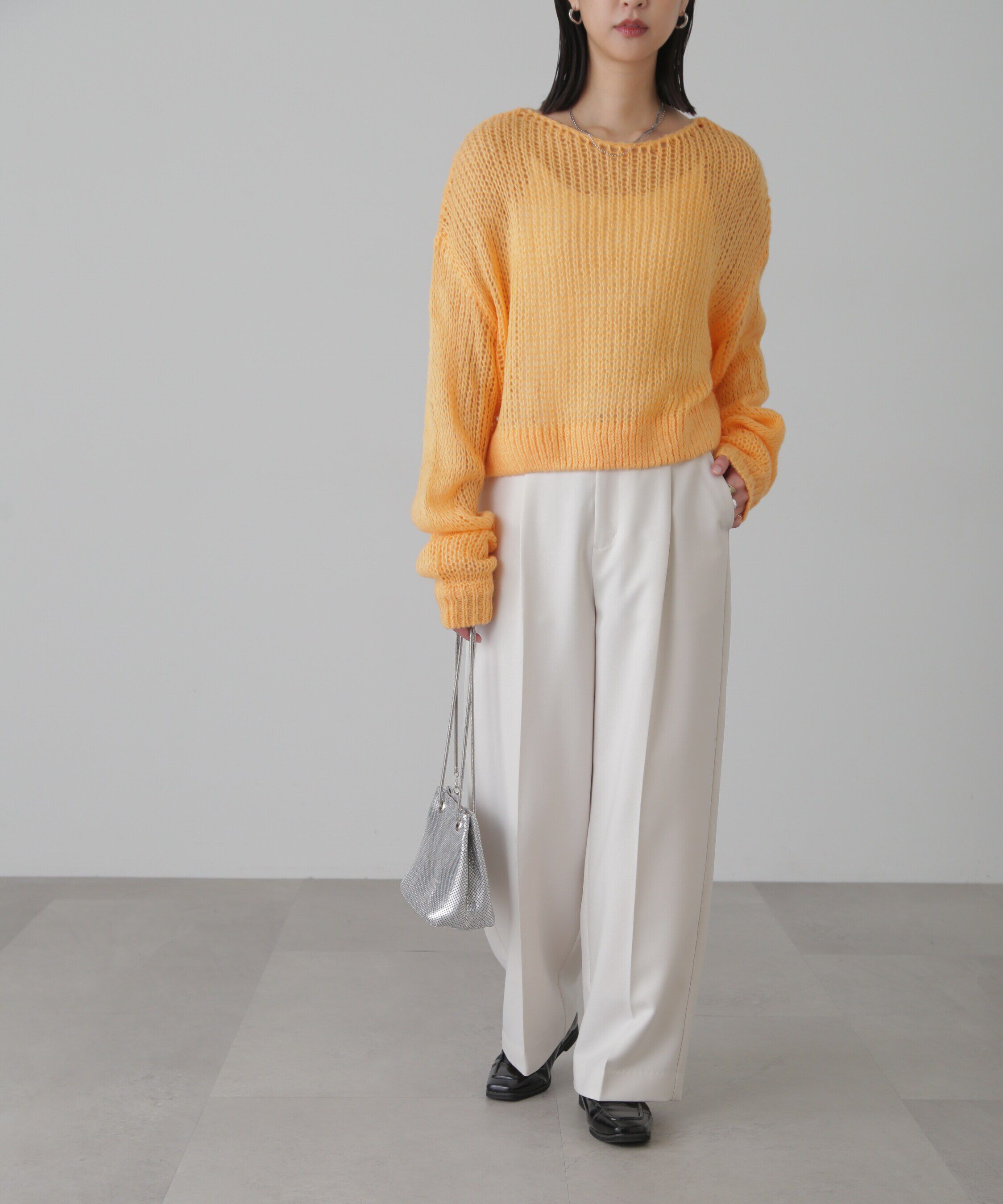  「シアーモヘヤライクニット」|ニット・セーター|