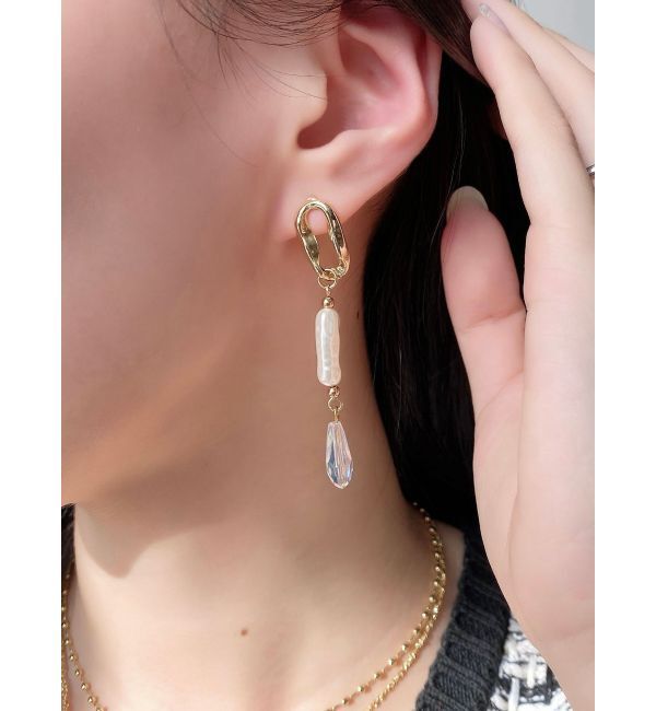 RESEXXY「3連バリエピアス」|ピアス|ゴールド