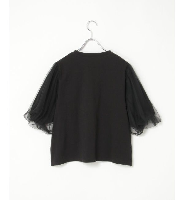 VENCE share style「チュールスリーブTシャツ」|Tシャツ・カットソー|