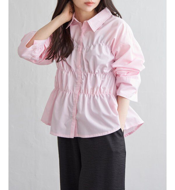 VENCE share style「ブロードシャーリングシャツ」|シャツ・ブラウス|ピンク