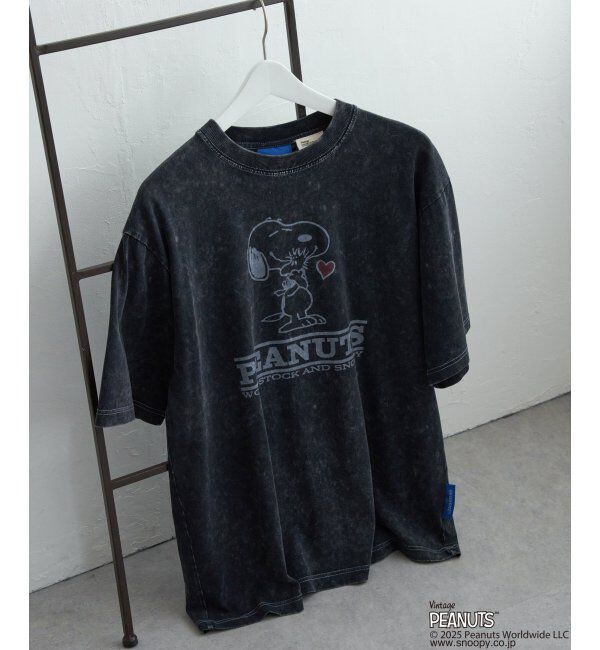 VENCE share style「PEANUTS ピーナッツ SNOOPY スヌーピー TP ヴィンテージハートフルT」|Tシャツ・カットソー|ブラック