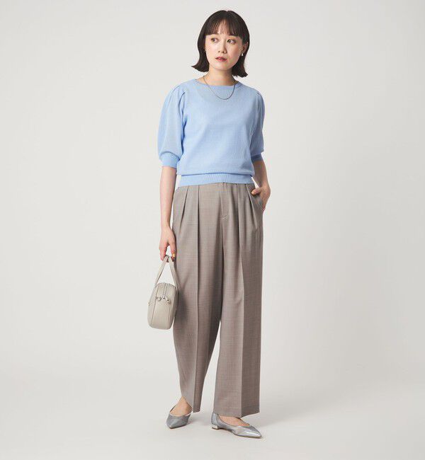 UNITED ARROWS green label relaxing「［size SHORT/TALLあり］Daily Chic コンフィ― ワイド パンツ」|スラックス|