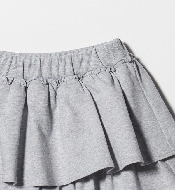 UNITED ARROWS green label relaxing「ミニ裏毛 フリル キュロット（グレー）140cm-160cm」|その他|