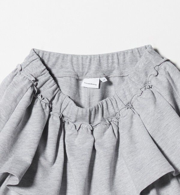 UNITED ARROWS green label relaxing「ミニ裏毛 フリル キュロット（グレー）140cm-160cm」|その他|