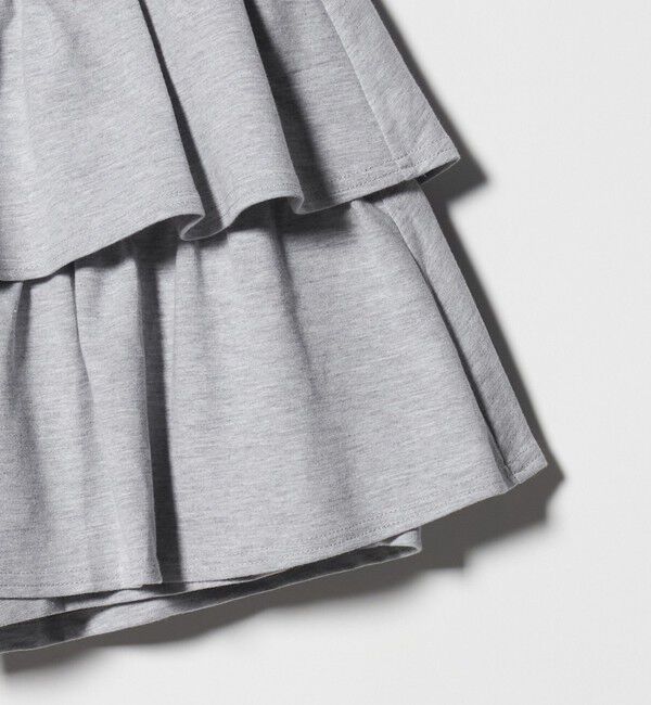 UNITED ARROWS green label relaxing「ミニ裏毛 フリル キュロット（グレー）140cm-160cm」|その他|