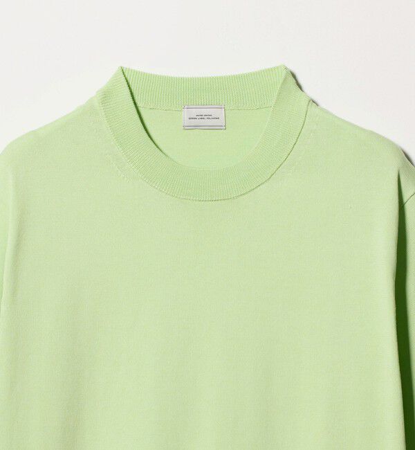 UNITED ARROWS green label relaxing「MTB コットン ハイゲージ モックネック ニット Tシャツ」|ニット・セーター|
