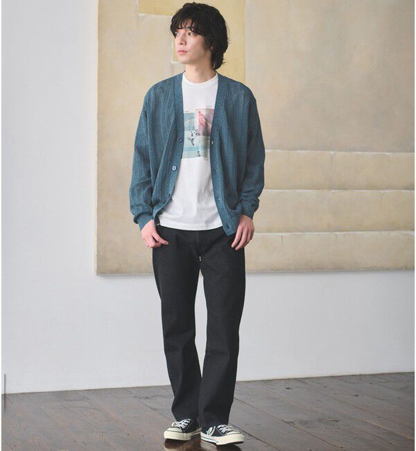 UNITED ARROWS green label relaxing「ミックス メランジ メッシュ カーディガン」|カーディガン|