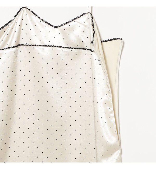 Ray BEAMS 「サテン ドット キャミワンピース」|ワンピース|