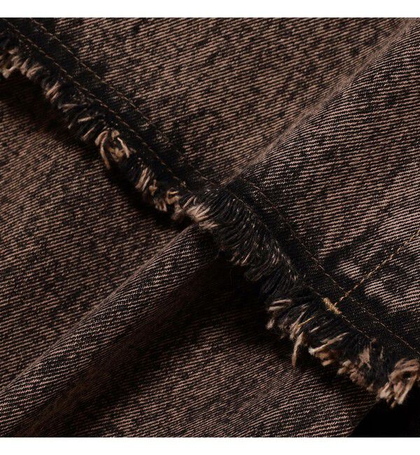 Ray BEAMS 「デニムスカート レイヤード パンツ」|デニム|