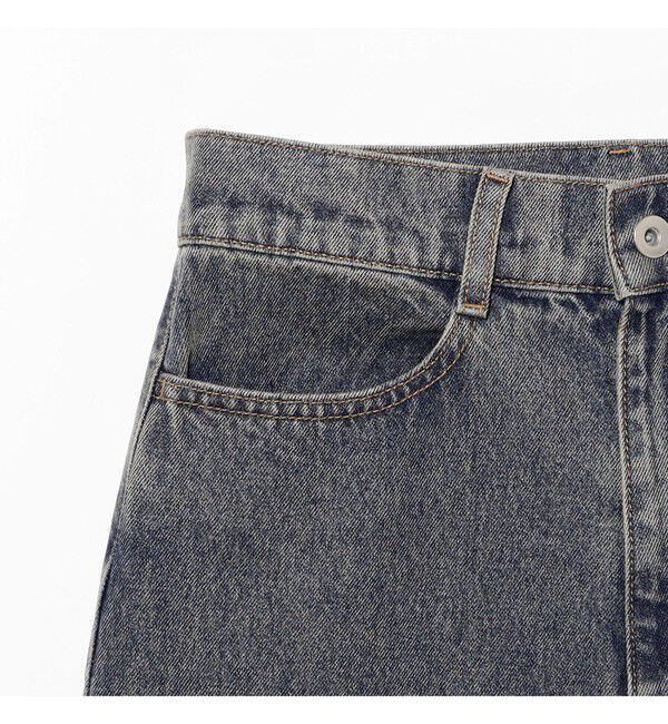 Ray BEAMS 「デニムスカート レイヤード パンツ」|デニム|