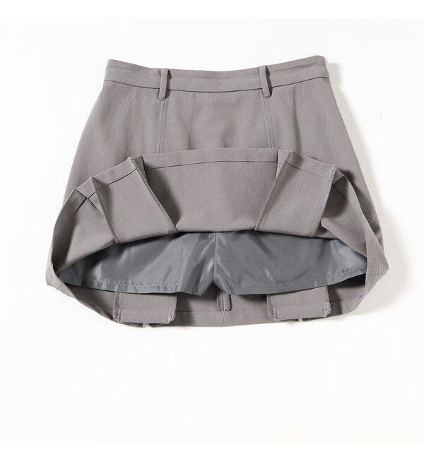 Ray BEAMS 「ボックス タック ミニ スカート」|スカート|