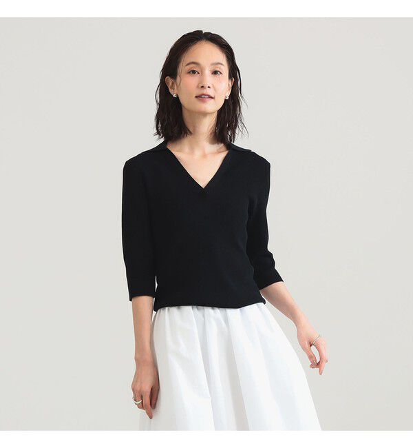 Demi-Luxe BEAMS 「16ゲージ コットン スキッパー ニット」|ニット・セーター|