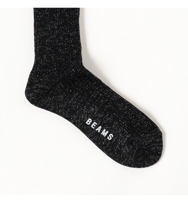 BEAMS「ラメ クルー ソックス」|ソックス|