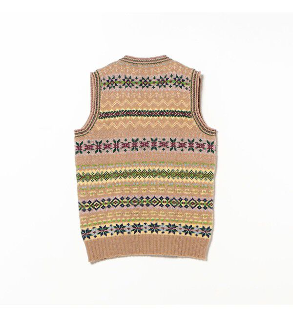 BEAMS PLUS「【別注】Jamieson&rsquo;s / Fairsile V-Neck Knit Vest」|ニット・セーター|