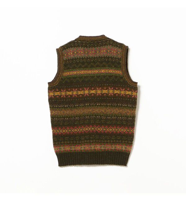 BEAMS PLUS「【別注】Jamieson&rsquo;s / Fairsile V-Neck Knit Vest」|ニット・セーター|