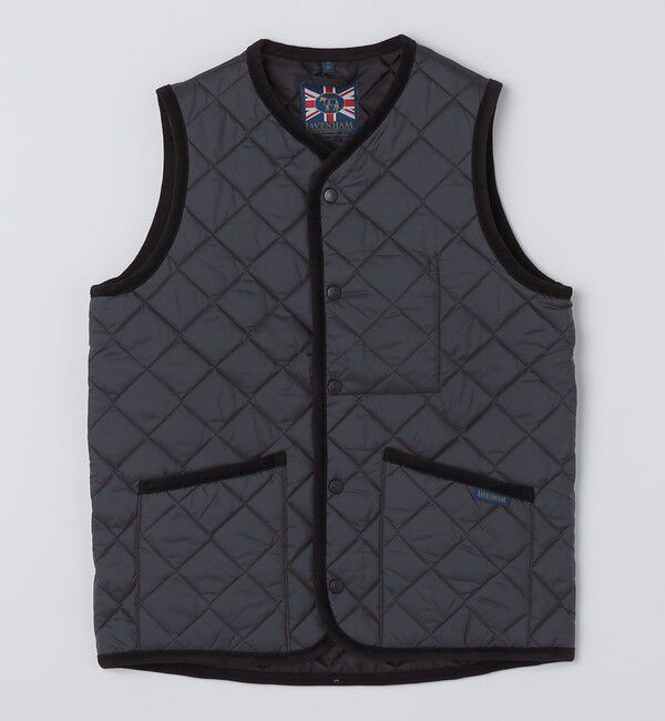 SHIPS「LAVENHAM: THORNHAM ジレ」|ダウンベスト・ベスト|ブラック