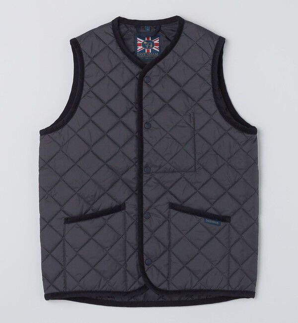 SHIPS「LAVENHAM: THORNHAM ジレ」|ダウンベスト・ベスト|ネイビー