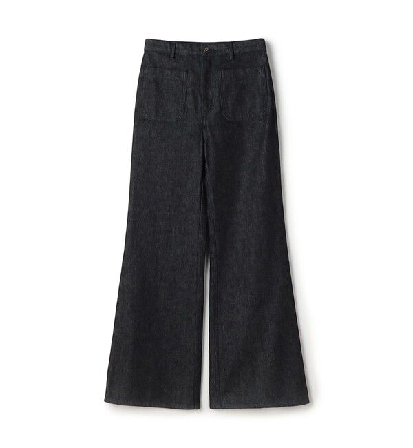 DES PRES「ハイデンシティーデニム フレアパンツ」|デニム|69 ネイビー