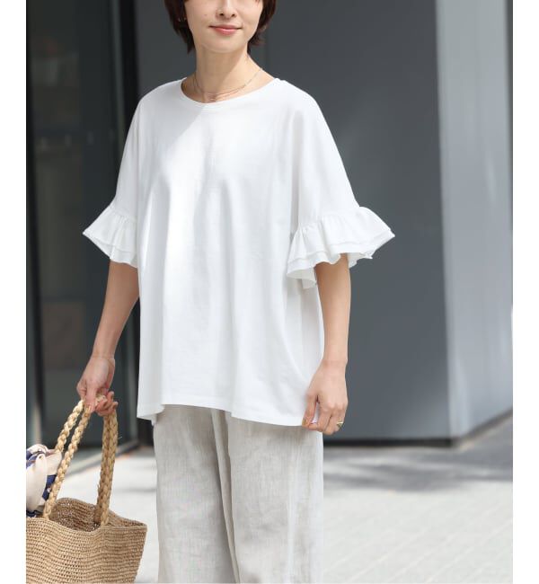 JOURNAL STANDARD relume「《追加》コットンダブルフリルTEE」|Tシャツ・カットソー|