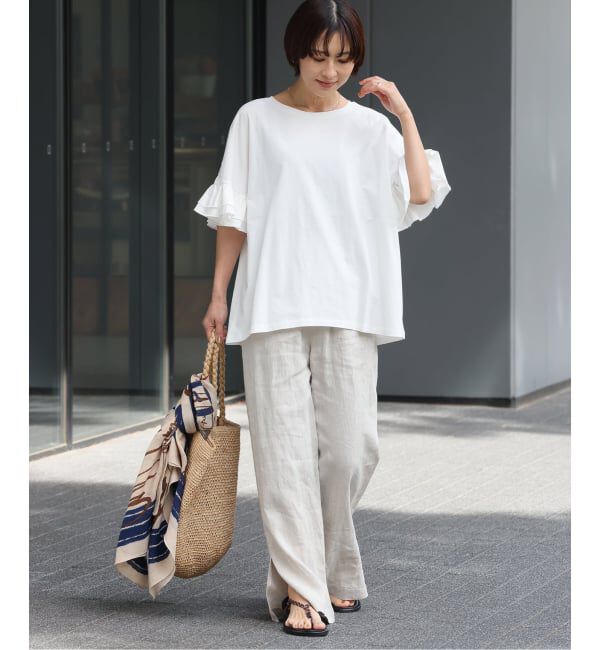 JOURNAL STANDARD relume「《追加》コットンダブルフリルTEE」|Tシャツ・カットソー|